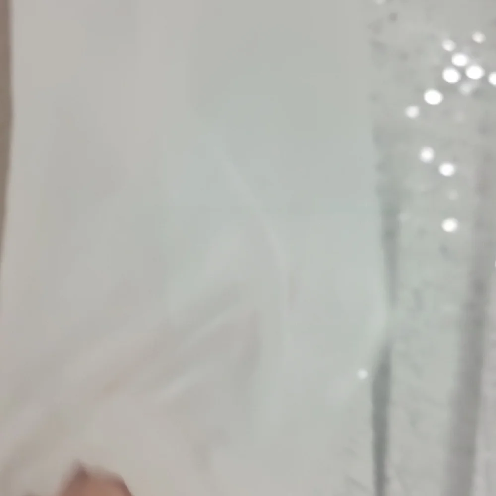 Silver Sequin Dress with White Sleeves - Picture 5 of 5